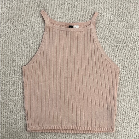 Divided Blush Ribbed Tank Top - Picture 1 of 4